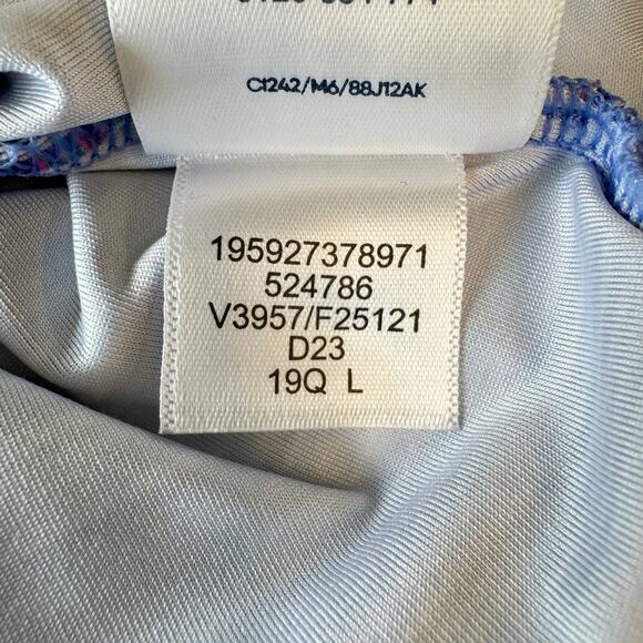 LAND'S END Athletic Pullover Hoodie Girls Youth Size L 10/12 Purple Pink Stripe - Picture 13 of 14